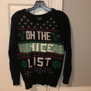 “On the Nice/Naughty List” Christmas Sweater